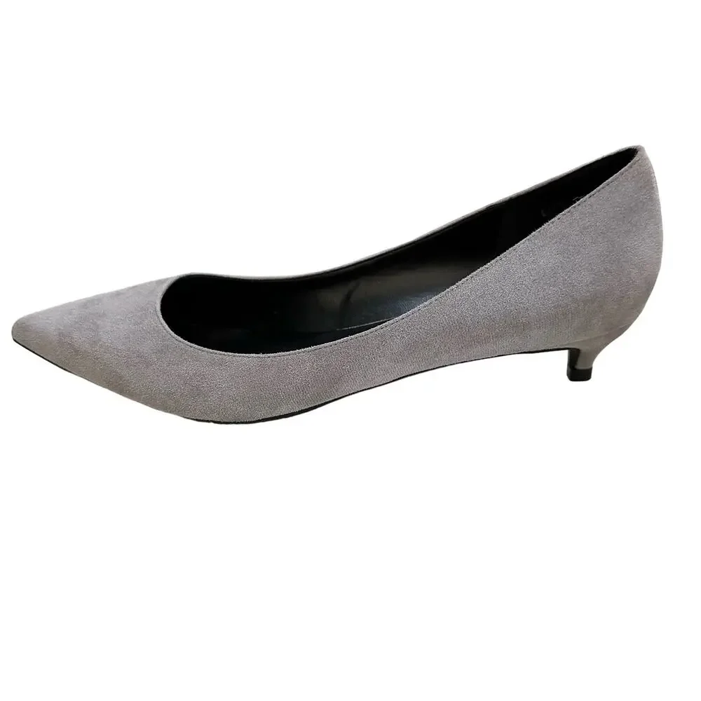 Camssoo 1.5” heels, light gray pointed toe pumps No wear size 10.5 - Picture 4 of 10